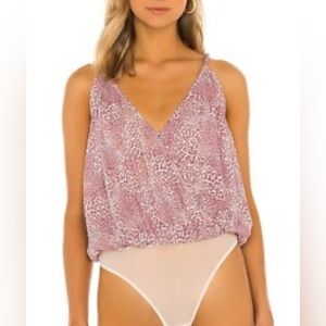 NWT Free People Intimately Mauve Bodysuit Siren Song,  Size Small